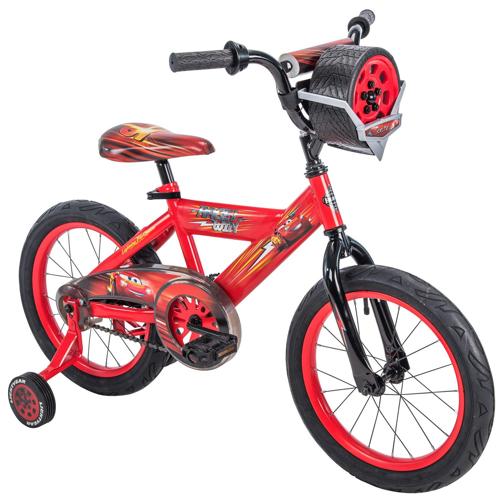 Huffy 16 Disney / Pixar Cars Lightning McQueen EZ Build Kids Bike with Sounds, Red