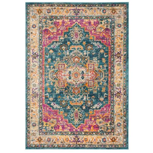 Safavieh Madison Alevtina Vintage Boho Oriental Rug 6'7*6'7 Square 8' Square, 6' Square Living Room, Bedroom, Dining Room Square