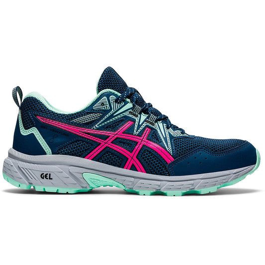 Women's Asics Gel-Venture 8, Mako Blue/Pink Glo, 10 B Medium