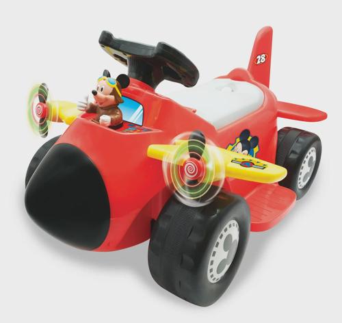 Disney Mickey Mouse 6-Volt Powered Activity Plane Ride-On