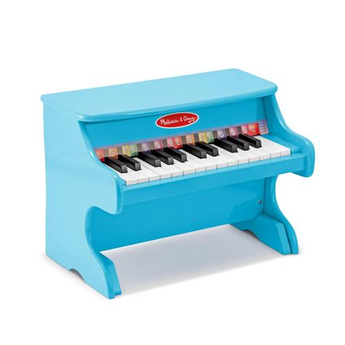 Melissa and Doug Learn-to-Play Piano With 25 Keys and Color-Coded Songbook - Blue