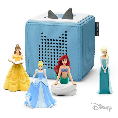 Toniebox Audio Player Bundle with Elsa, Ariel, Cinderella, and Belle from Disney