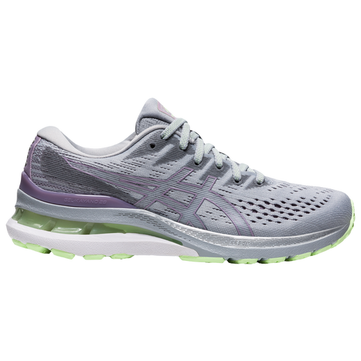 Women's Asics Gel-Kayano 28, Piedmont Grey/Soft Lavender, 9 B Medium