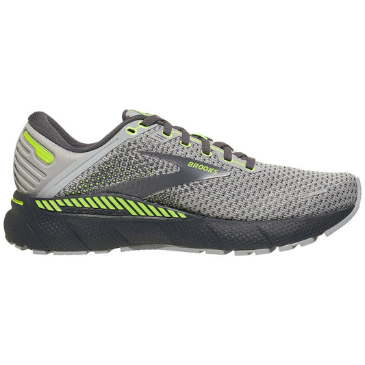 Men's Brooks Adrenaline GTS 22, Grey/Pearl/Nightlife, 13 D Medium