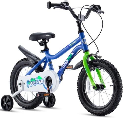 RoyalBaby Chipmunk 18 inch MK Sports Kids Bike Summer Blue With Training Wheels and Kickstand