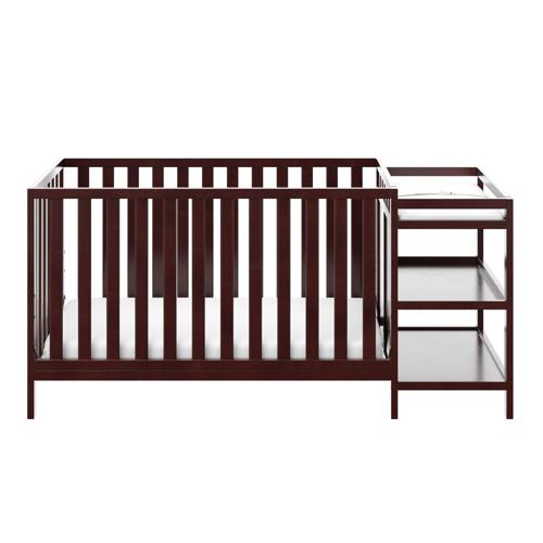 Storkcraft Pacific 4-in-1 Convertible Baby Crib and Changer, Espresso