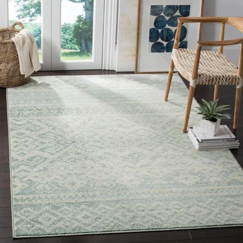 SAFAVIEH Adirondack Zachary Southwestern Area Rug, Slate/Ivory, 2'6*4'