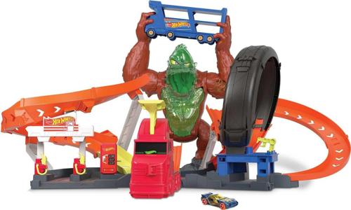 Hot Wheels toxic Gorilla Slam Playset with Lights and Sounds for Kids 5 Years and Older