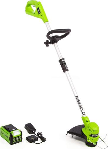 Greenworks 40V 12-inch String Trimmer with 2.0 Ah Battery and Charger, 2111702
