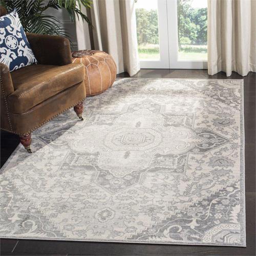 SAFAVIEH Brentwood Felix Floral Area Rug, Grey/Cream, 5'3*7'6