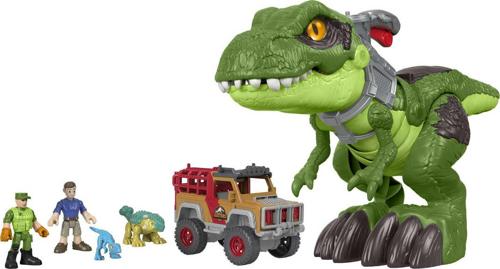 Imaginext Jurassic World Camp Cretaceous T-Rex Dinosaur Pursuit Playset