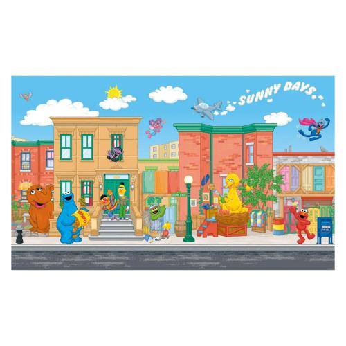 RoomMates Sesame Street Spray and Stick Wallpaper Mural 10.5 feet*6 feet