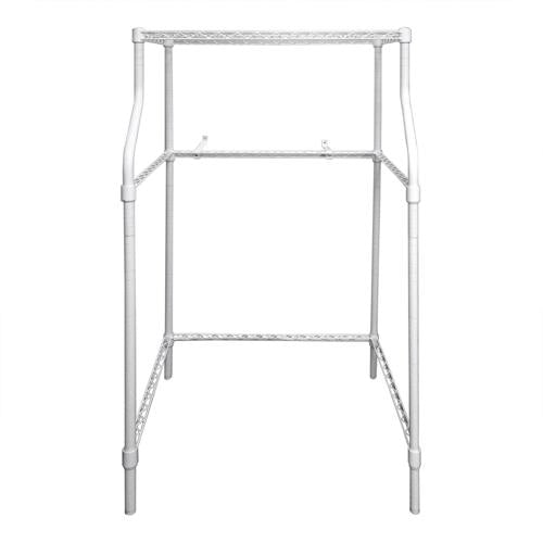 Magic Chef MCSLS12W Metal Compact Laundry Stand for Washers and Dryers