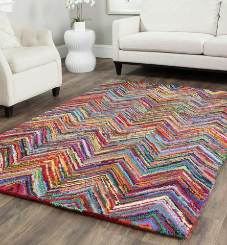 Safavieh Nantucket Akilah Zigzag Stipes Area Rug or Runner