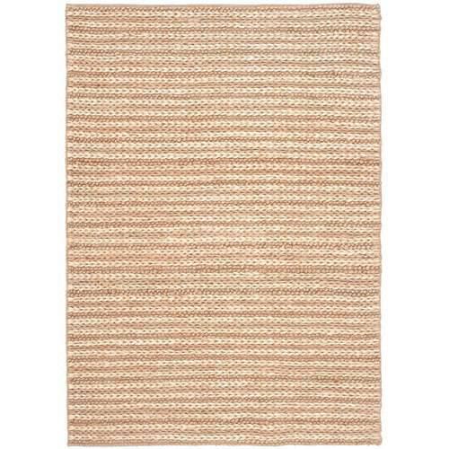 SAFAVIEH Natural Fiber Caymen Braided Jute Area Rug, Natural, 3'*5'