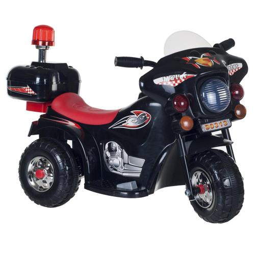 Ride on Toy, 3 Wheel Motorcycle for Kids, Battery Powered Ride On Toy by Hey! Play! a Ride on Toys for Boys and Girls, Toddler - 4 Year Old, Black