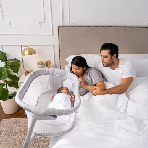 HALO BassiNest Flex - Baby Bassinet Bedside Sleeper - Portable Sleeping Crib