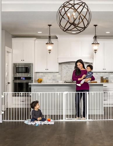 Regalo 6 Panel Super Wide Baby Gate and Play Yard, 2 in 1, Includes Wall Mount Hardware, Age Group 6 to 24 Months