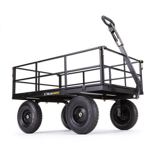 Gorilla Carts GOR1200-COM 1200-lb. Heavy-Duty Steel Utility Cart, 13 Tires