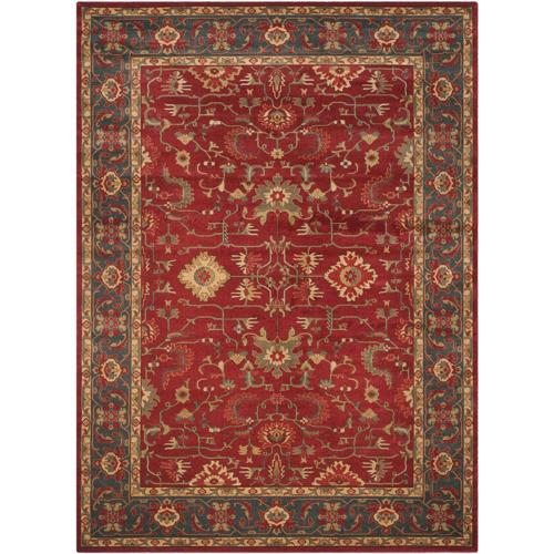 Mahal Red/Navy Large Rectangle Rug-Color:Red/Navy,Shape:Large Rectangle,Size:8'*11'
