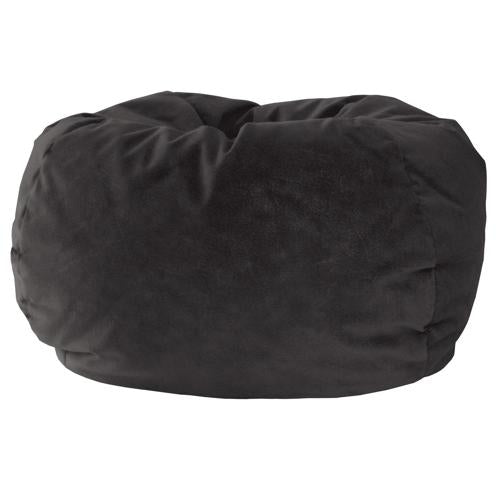 Gold Medal Bean Bag, Microsuede, Small 105 , Black