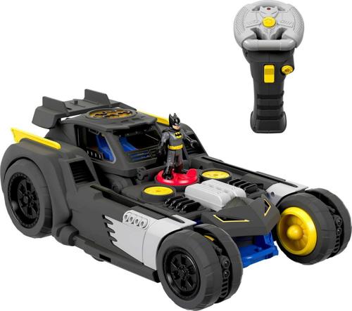 Imaginext DC Super Friends Batman Transforming Batmobile Remote Control Car with Lights and Sounds