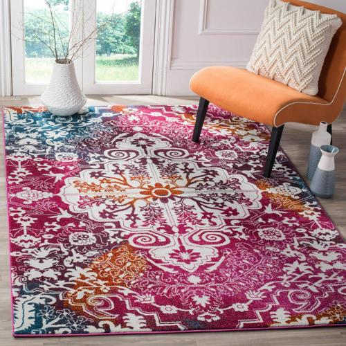 Safavieh Watercolor Daven Abstract Colorful Area Rug or Runner