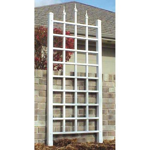 DuraTrel Camelot 28*64 White Vinyl Wall Trellis