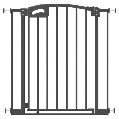 Perma Ultimate Safety Gate for 6-24 Months, 30 Tall*28.8 -32.3 Wide, Safe Step and Auto Lock, Warm Black