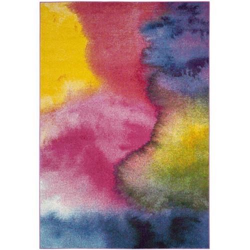 SAFAVIEH Watercolor Collection WTC621C Green / Fuchsia Rug