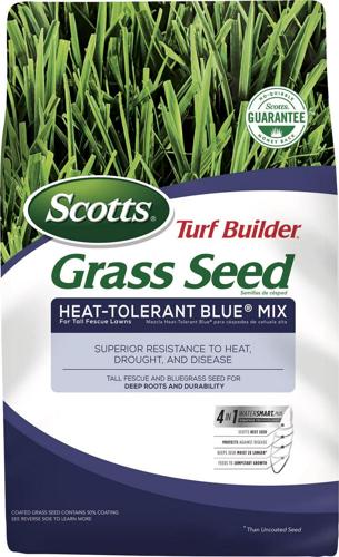 Scotts Turf Builder Grass Seed Heat-Tolerant Blue Mix for Tall Fescue Lawns, up to 5,000 sq. ft.