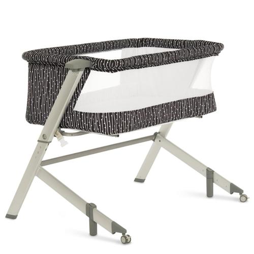 Dream On Me Flora Bassinet, Compact and Modern, Black and White