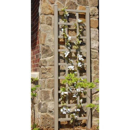 Dura-Trel Elmwood 6.25-ft. Vinyl Wall Trellis
