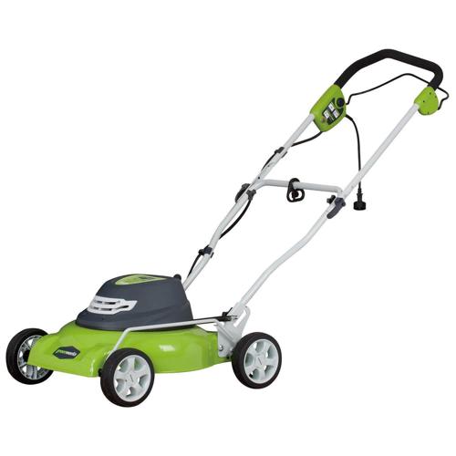 Greenworks 12 Amp 18-inch Corded Electric Walk-Behind Push Lawn Mower, 25012