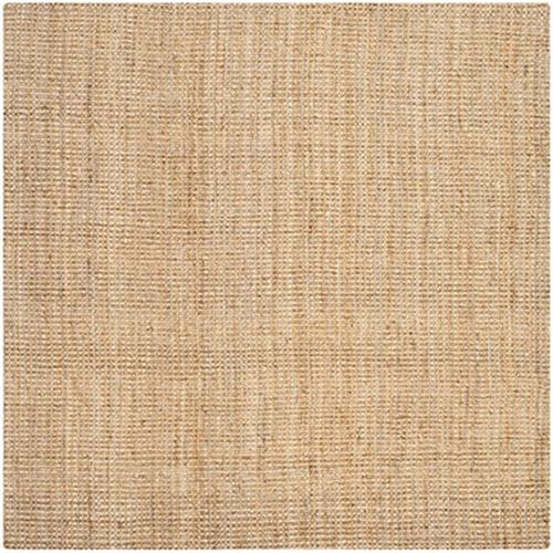 SAFAVIEH Natural Fiber Delmar Braided Jute Area Rug, Natural, 5'*5' Square