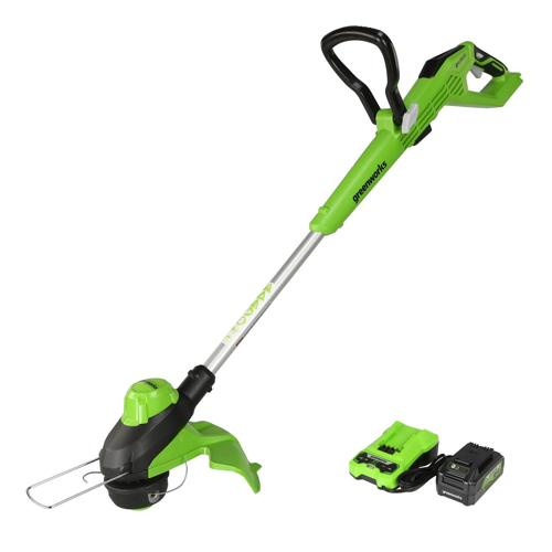 Greenworks 24V 13 Brushless TORQDRIVEa c String Trimmer with 4Ah USB Battery and Charger Included 2118202AZ