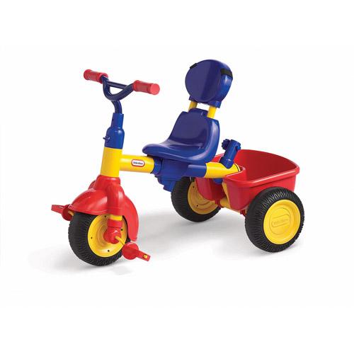 Little Tikes 4-in-1 Trike, Toddler Tricycle in Primary Colors, Convertible Tricycle for Toddlers featuring 4 Stages of Growth and Shade Canopy - For Kids Boys Girls Ages 9 Months to 3 Years old