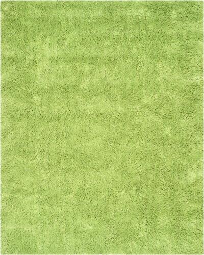 SAFAVIEH Glen Solid Shag Area Rug, Lime, 6'*9'