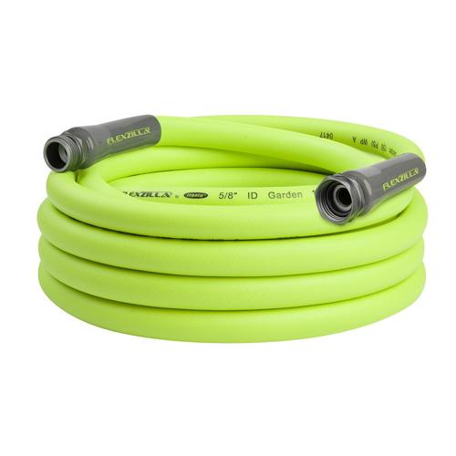 FlexzillaA Garden Hose, 5/8*25', 3/4 - 11 1/2 GHT Fittings, Flexible Hybrid Polymer, ZillaGreenA