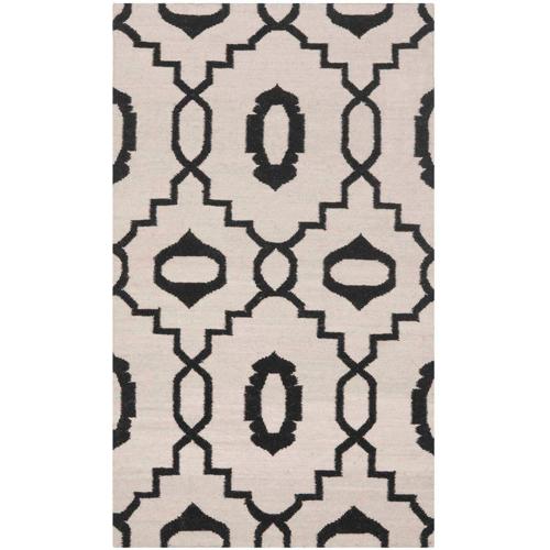 SAFAVIEH Dhurries DHU205A Handwoven Ivory / Black Rug