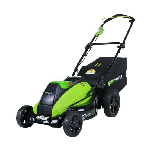 Greenworks 19 40 Volt Battery Powered Push Walk-Behind Mower
