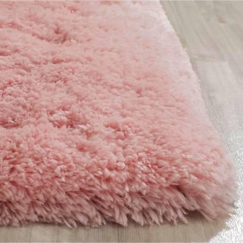 SAFAVIEH Giselle Solid Polyester Shag Area Rug, Pink, 2'*3'