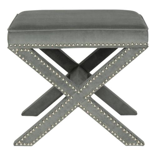 Safavieh Palmer Transitional Cross Leg Upholstered Ottoman