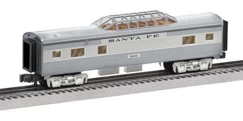 Lionel O Scale Santa Fe Add-On Vista Dome Train Car Electric Powered Model Train Rolling Stock
