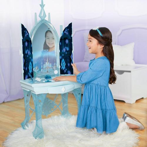 Disney Frozen 2 Elsa's Enchanted Ice Vanity, Includes Lights, Iconic Story Moments and Plays Vuelie and Into the Unknown For Ages 3+