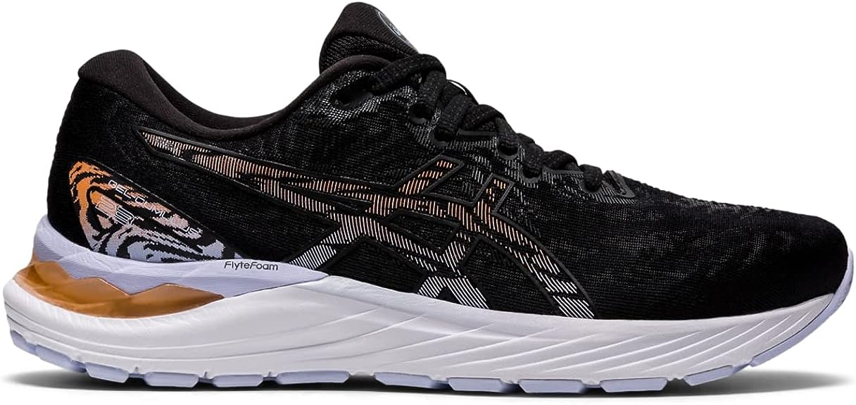 Women's Asics Gel-Cumulus 23, Black/Sun Peach, 6.5 D Wide