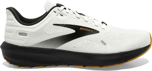 Women's Brooks Launch 9, White/Black/Tan, 10 B Medium