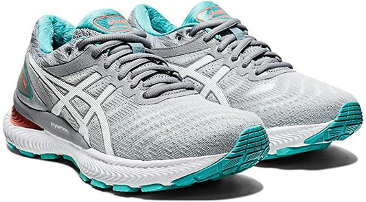 Women's Asics Gel-Nimbus 22, Sheet Rock/White, 9.5 B Medium