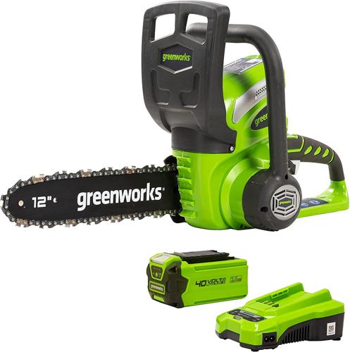 Greenworks 12 40 V Battery Powered Chainsaw