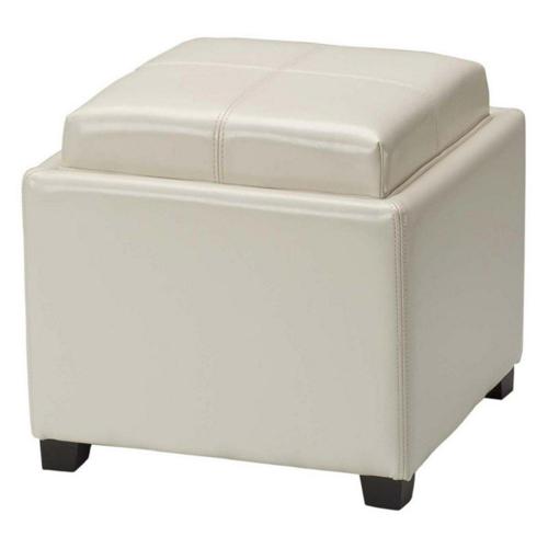 Safavieh Harrison Leather Single Tray Ottoman